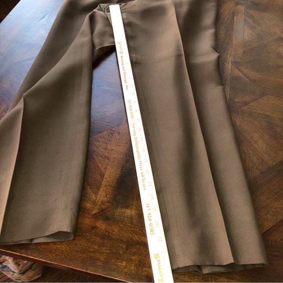 COPY - Worth New York Brown Silk 2pc Pant Suit - Picture 14 of 14